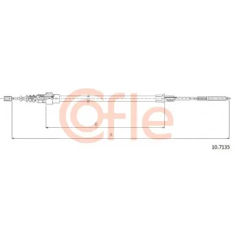 Tirette à câble, frein de stationnement COFLE