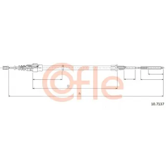 Tirette à câble, frein de stationnement COFLE
