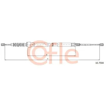 Tirette à câble, frein de stationnement COFLE