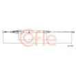 Tirette à câble, frein de stationnement COFLE 10.7505 - Visuel 1