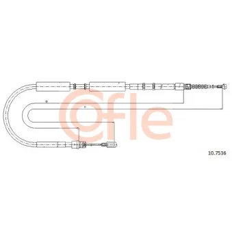 Tirette à câble, frein de stationnement COFLE