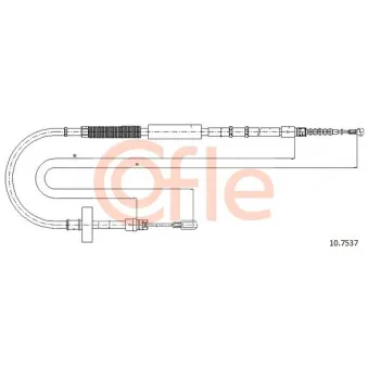Tirette à câble, frein de stationnement COFLE 10.7537