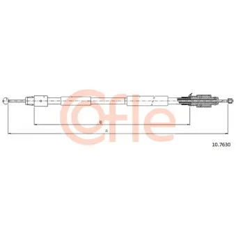 Tirette à câble, frein de stationnement COFLE