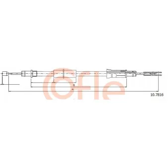 Tirette à câble, frein de stationnement COFLE
