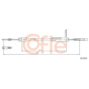 Tirette à câble, frein de stationnement COFLE