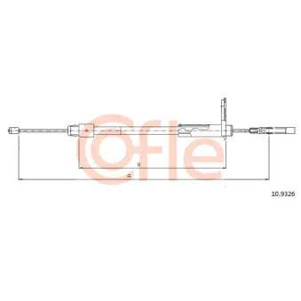 Tirette à câble, frein de stationnement COFLE