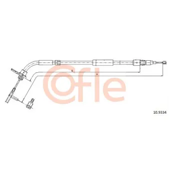 Tirette à câble, frein de stationnement COFLE 10.9334
