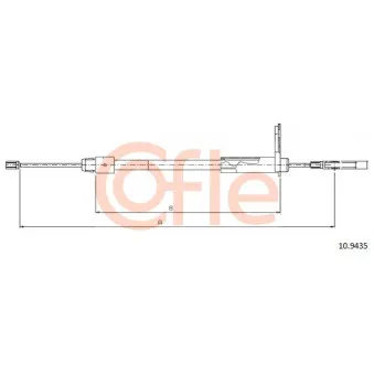 Tirette à câble, frein de stationnement COFLE