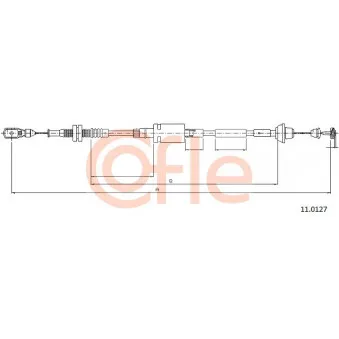Câble d'accélération COFLE 11.0127