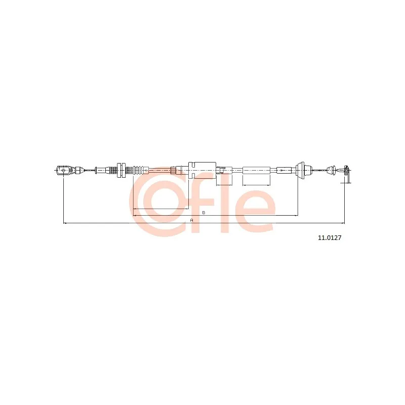 Câble d'accélération COFLE 11.0127