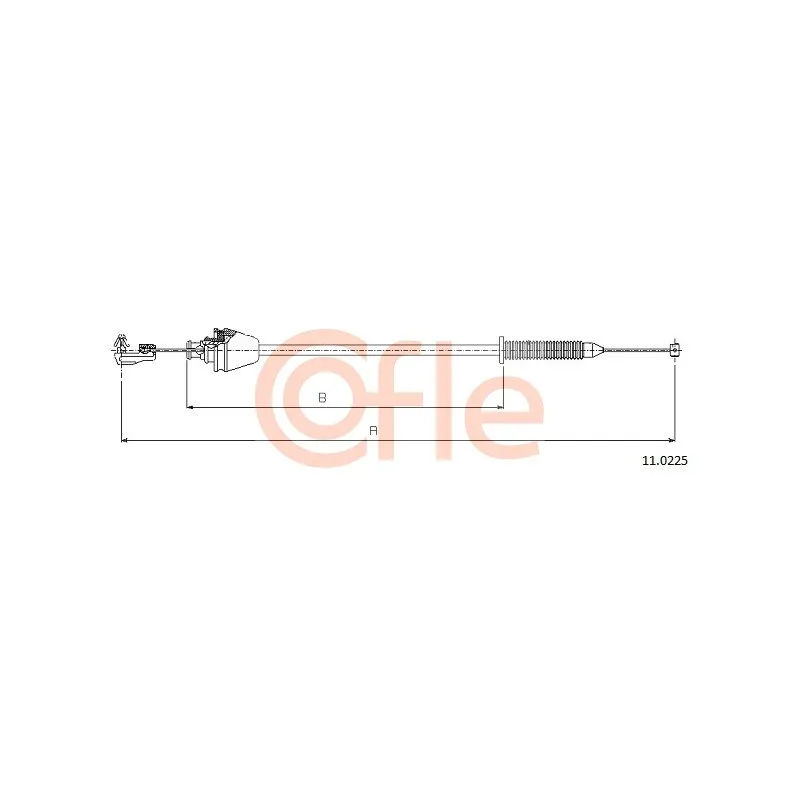 Câble d'accélération COFLE 11.0225