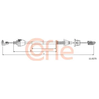 Câble d'accélération COFLE 11.0273