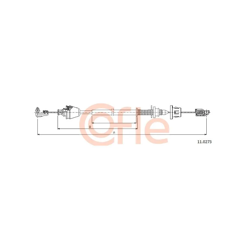 Câble d'accélération COFLE 11.0273