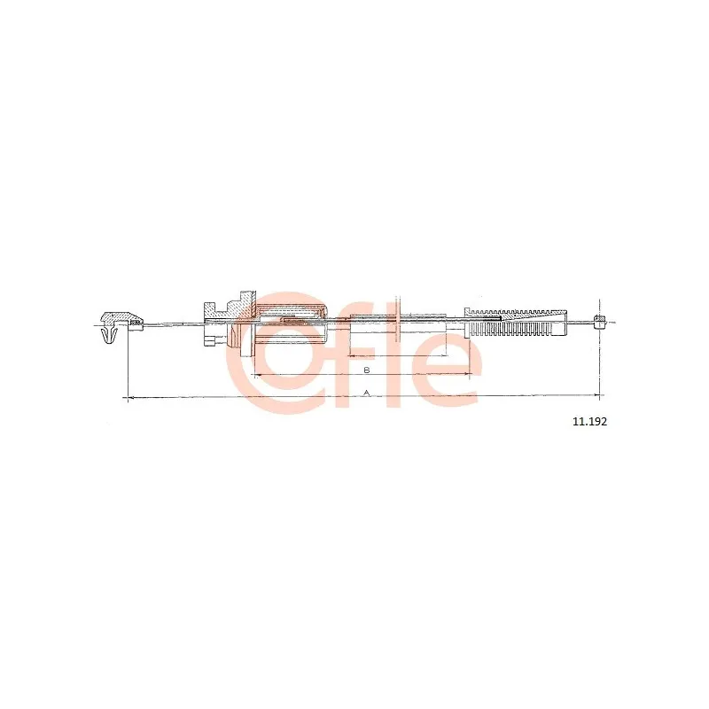 Câble d'accélération COFLE 11.192