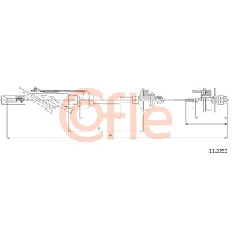 Tirette à câble, commande d'embrayage COFLE