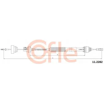 Tirette à câble, commande d'embrayage COFLE 11.2282