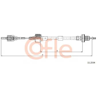 Tirette à câble, commande d'embrayage COFLE