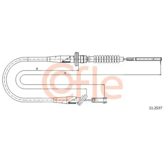 Tirette à câble, commande d'embrayage COFLE 11.2537