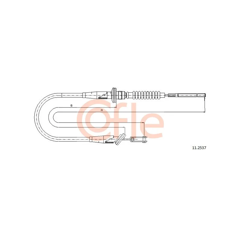 Tirette à câble, commande d'embrayage COFLE 11.2537