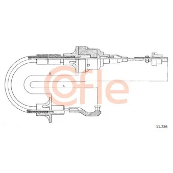 Tirette à câble, commande d'embrayage COFLE 11.256