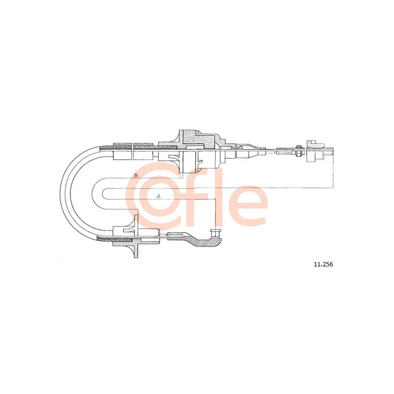Tirette à câble, commande d'embrayage COFLE 11.256