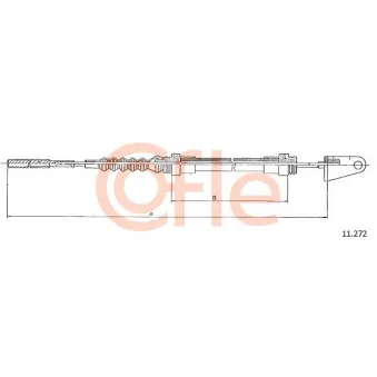 Tirette à câble, commande d'embrayage COFLE 11.272
