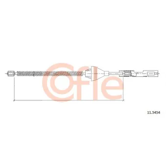 Tirette à câble, frein de stationnement COFLE 11.5454