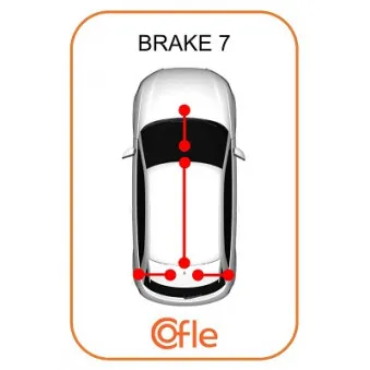 Tirette à câble, frein de stationnement COFLE 11.5478