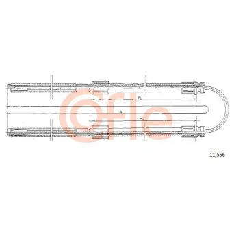 Tirette à câble, frein de stationnement COFLE
