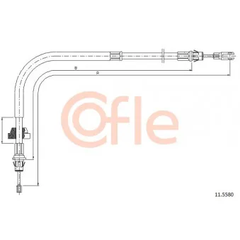Tirette à câble, frein de stationnement COFLE