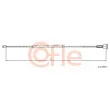 Tirette à câble, frein de stationnement COFLE 11.5757 - Visuel 1