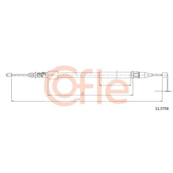 Tirette à câble, frein de stationnement COFLE