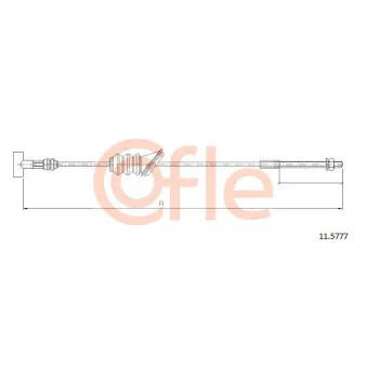 Tirette à câble, frein de stationnement COFLE 11.5777