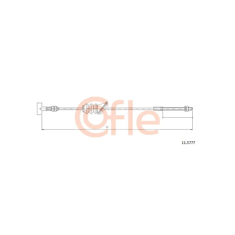 Tirette à câble, frein de stationnement COFLE 11.5777