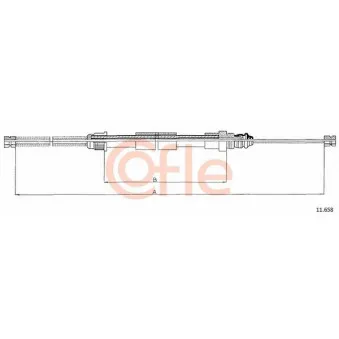 Tirette à câble, frein de stationnement COFLE 11.658