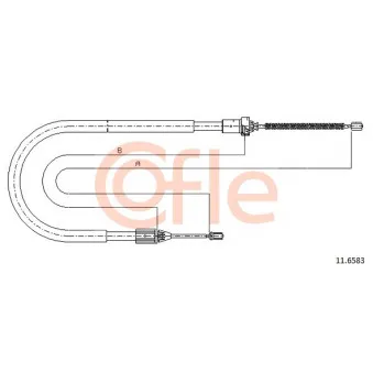 Tirette à câble, frein de stationnement COFLE