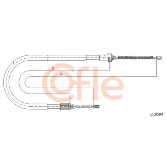 Tirette à câble, frein de stationnement COFLE