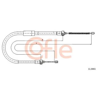 Tirette à câble, frein de stationnement COFLE
