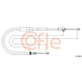 Tirette à câble, frein de stationnement COFLE