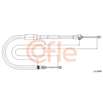 Tirette à câble, frein de stationnement COFLE