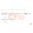 Tirette à câble, frein de stationnement COFLE 11.6809 - Visuel 1