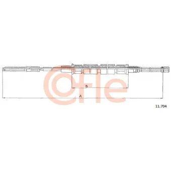 Tirette à câble, frein de stationnement COFLE