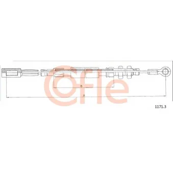 Tirette à câble, frein de stationnement COFLE 1171.3