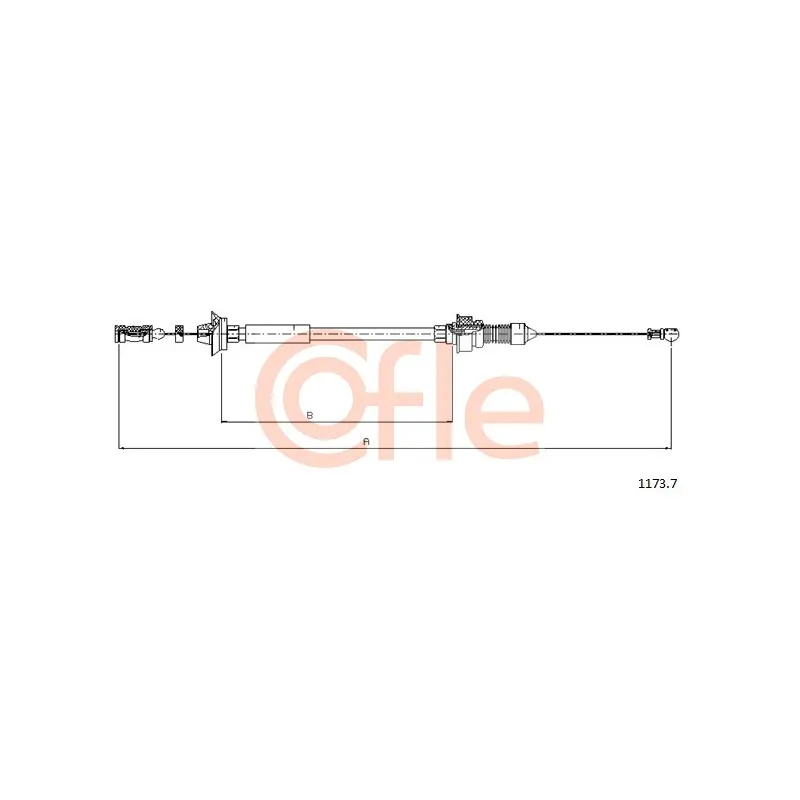 Câble d'accélération COFLE 1173.7