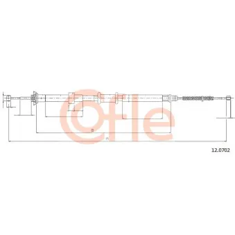 Tirette à câble, frein de stationnement COFLE