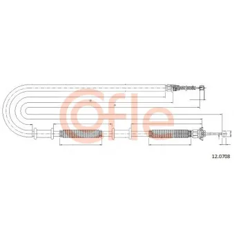 Tirette à câble, frein de stationnement COFLE