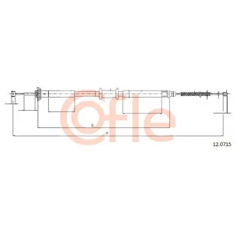 Tirette à câble, frein de stationnement COFLE