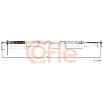 Tirette à câble, frein de stationnement COFLE