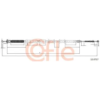 Tirette à câble, frein de stationnement COFLE