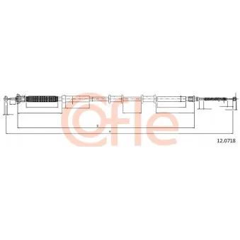 Tirette à câble, frein de stationnement COFLE
